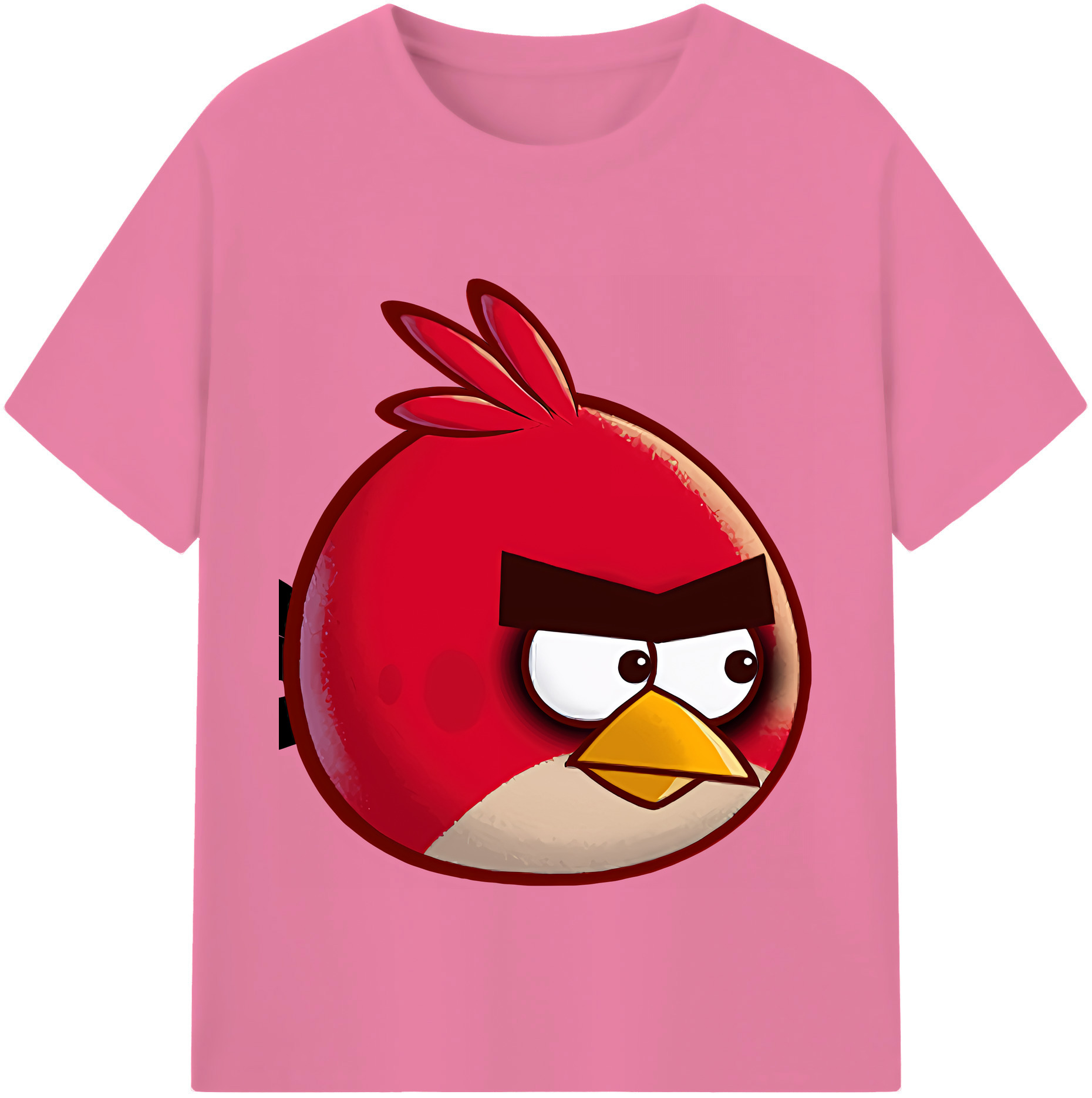 （画像用） Angry Birds アングリーバード 綿100％半袖Tシャツ（フロントプリント）